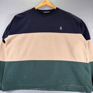 Vintage Nautica Color Block Crewneck Sweatshirt Mens XXL Pullover‎